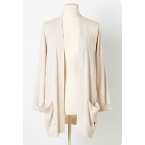 Chelsea28 Open Front Cardigan Sweater‎ - M/L - Knit Lightweight Draped Pockets